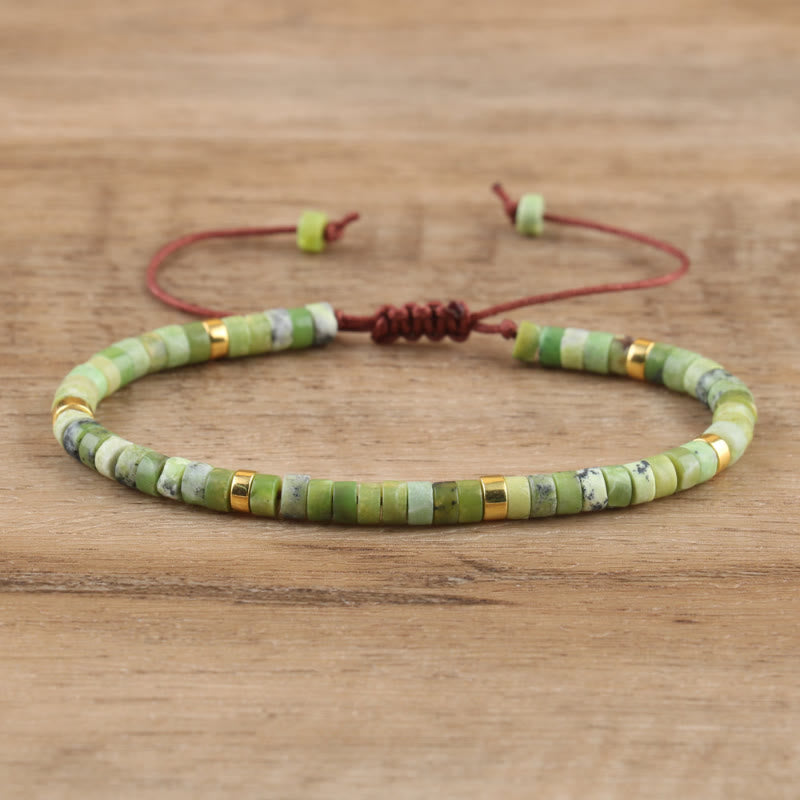 FuAttract Balance Protection & Positive Energy Blue Imperial Stone Tiger's Eye Amazonite Natural Stone Braided Bracelet - Australian Jade - image 85