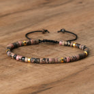FuAttract Balance Protection & Positive Energy Blue Imperial Stone Tiger's Eye Amazonite Natural Stone Braided Bracelet - Rhodonite - image 88