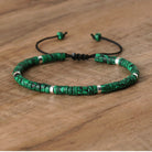 FuAttract Balance Protection & Positive Energy Blue Imperial Stone Tiger's Eye Amazonite Natural Stone Braided Bracelet - Malachite - image 90
