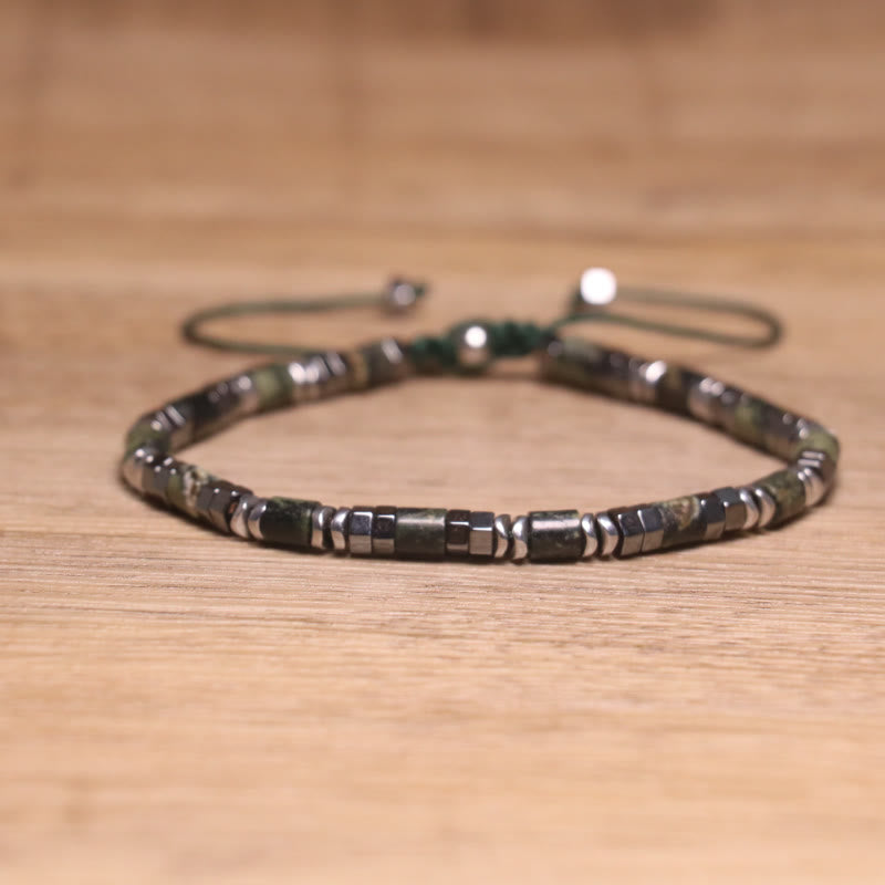 FuAttract Balance Protection & Positive Energy Blue Imperial Stone Tiger's Eye Amazonite Natural Stone Braided Bracelet - Kambaba Jasper 2 - image 93