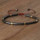 FuAttract Balance Protection & Positive Energy Blue Imperial Stone Tiger's Eye Amazonite Natural Stone Braided Bracelet - Hematite - image 94