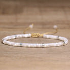 FuAttract Balance Protection & Positive Energy Blue Imperial Stone Tiger's Eye Amazonite Natural Stone Braided Bracelet - White Trochidae Silver - image 101