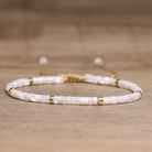 FuAttract Balance Protection & Positive Energy Blue Imperial Stone Tiger's Eye Amazonite Natural Stone Braided Bracelet - White Trochidae Gold - image 102