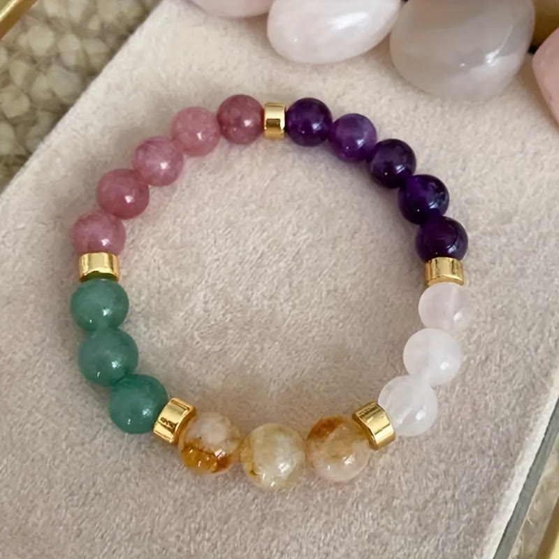 FuAttract Luck Prosperity & Harmony Five Color Crystal Fortune Wealth Bracelet - image 1