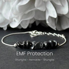 FuAttract Love Harmony & Emotional Balance Strawberry Quartz Lepidolite Moonstone Chips Alloy Bracelet - Silver-Hematite - image 8