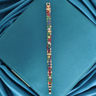 FuAttract Elegance Confidence & Beauty Colorful Zircon Copper Fashion Chain Bracelet - image 2