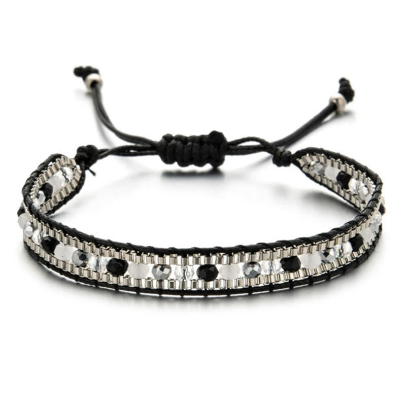 FuAttract Harmony Balance & Emotional Energy Colorful Crystal Woven Friendship Bracelet - Black - image 15