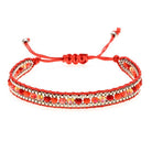 FuAttract Harmony Balance & Emotional Energy Colorful Crystal Woven Friendship Bracelet - Red - image 4