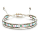 FuAttract Harmony Balance & Emotional Energy Colorful Crystal Woven Friendship Bracelet - White - image 10