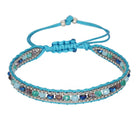 FuAttract Harmony Balance & Emotional Energy Colorful Crystal Woven Friendship Bracelet - Light Blue - image 1