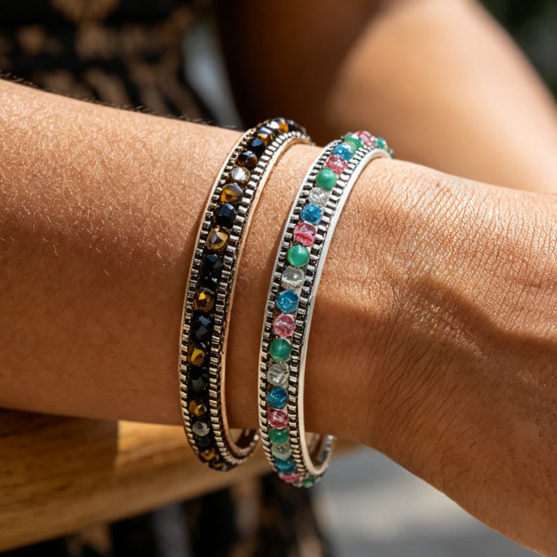 FuAttract Harmony Balance & Emotional Energy Colorful Crystal Woven Friendship Bracelet - image 11