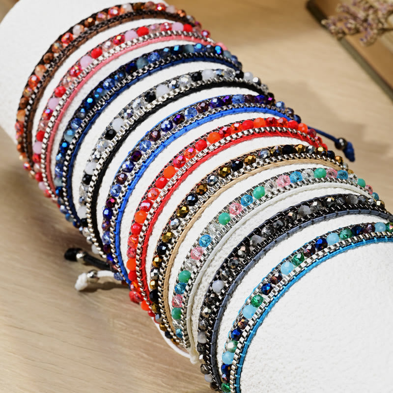 FuAttract Harmony Balance & Emotional Energy Colorful Crystal Woven Friendship Bracelet - image 0