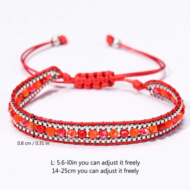 FuAttract Harmony Balance & Emotional Energy Colorful Crystal Woven Friendship Bracelet - image 5
