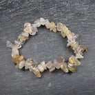 FuAttract Healing Luck & Harmony Natural Crystal & Agate Colorful Irregular Beaded Bracelet - Golden Rutilated Quartz Chips - image 25