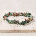 FuAttract Healing Luck & Harmony Natural Crystal & Agate Colorful Irregular Beaded Bracelet - Indian Agate Chips - image 18