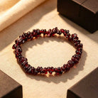 FuAttract Healing Luck & Harmony Natural Crystal & Agate Colorful Irregular Beaded Bracelet - Garnet Chips - image 27