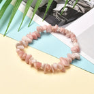 FuAttract Healing Luck & Harmony Natural Crystal & Agate Colorful Irregular Beaded Bracelet - Pink Opal Chips - image 33