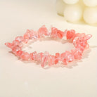 FuAttract Healing Luck & Harmony Natural Crystal & Agate Colorful Irregular Beaded Bracelet - Red Crystal Chips - image 41