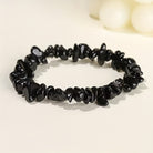 FuAttract Healing Luck & Harmony Natural Crystal & Agate Colorful Irregular Beaded Bracelet - Black Obsidian Chips - image 42