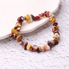 FuAttract Healing Luck & Harmony Natural Crystal & Agate Colorful Irregular Beaded Bracelet - Mookaite Chips - image 15