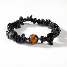 FuAttract Healing Luck & Harmony Natural Crystal & Agate Colorful Irregular Beaded Bracelet - Black Onyx Chips+Tiger's Eye Fortune Bead - image 51