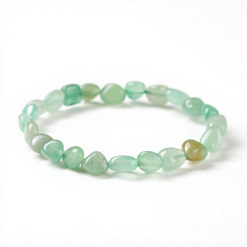 FuAttract Healing Luck & Harmony Natural Crystal & Agate Colorful Irregular Beaded Bracelet - Tumbled Green Aventurine - image 67