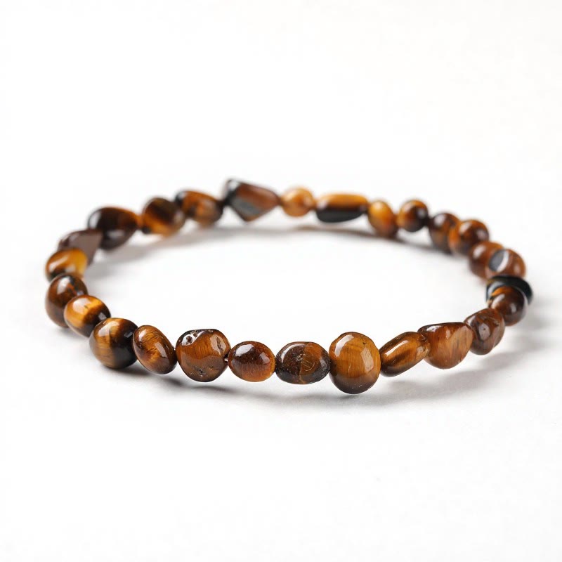 FuAttract Healing Luck & Harmony Natural Crystal & Agate Colorful Irregular Beaded Bracelet - Tumbled Yellow Tiger's Eye - image 63