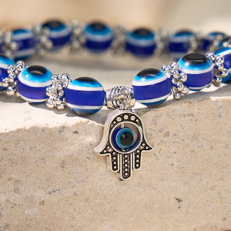 FuAttract Protection Luck & Balance Hamsa Hand Evil Eye Charm Spiritual Bracelet  - image 4