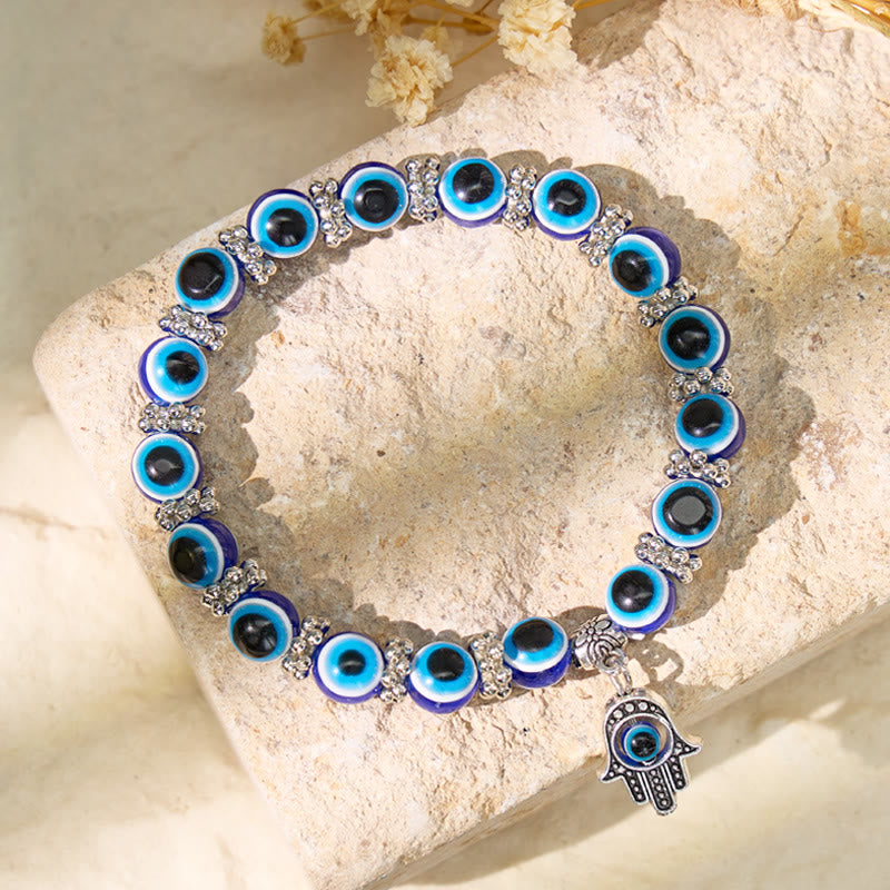 FuAttract Protection Luck & Balance Hamsa Hand Evil Eye Charm Spiritual Bracelet  - image 2