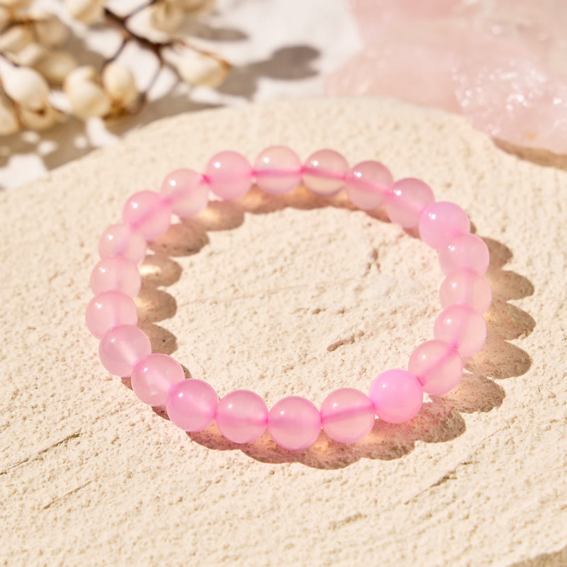 FuAttract Harmony Balance & Positive Vibes Natural Multi Material Stone  Fashion Versatile Bracelet - Pink Agate - image 4