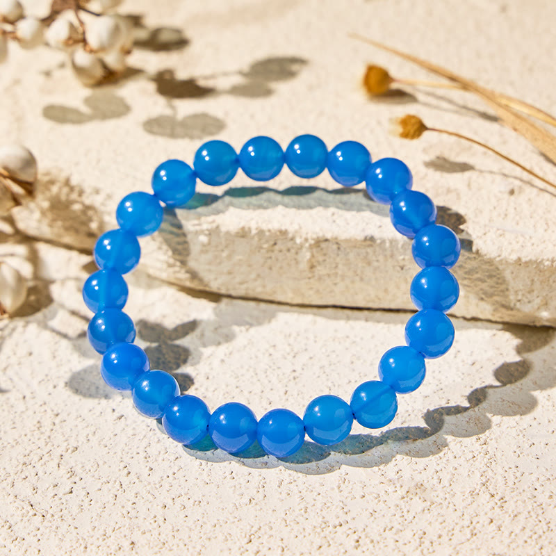 FuAttract Harmony Balance & Positive Vibes Natural Multi Material Stone  Fashion Versatile Bracelet - Blue Agate - image 5