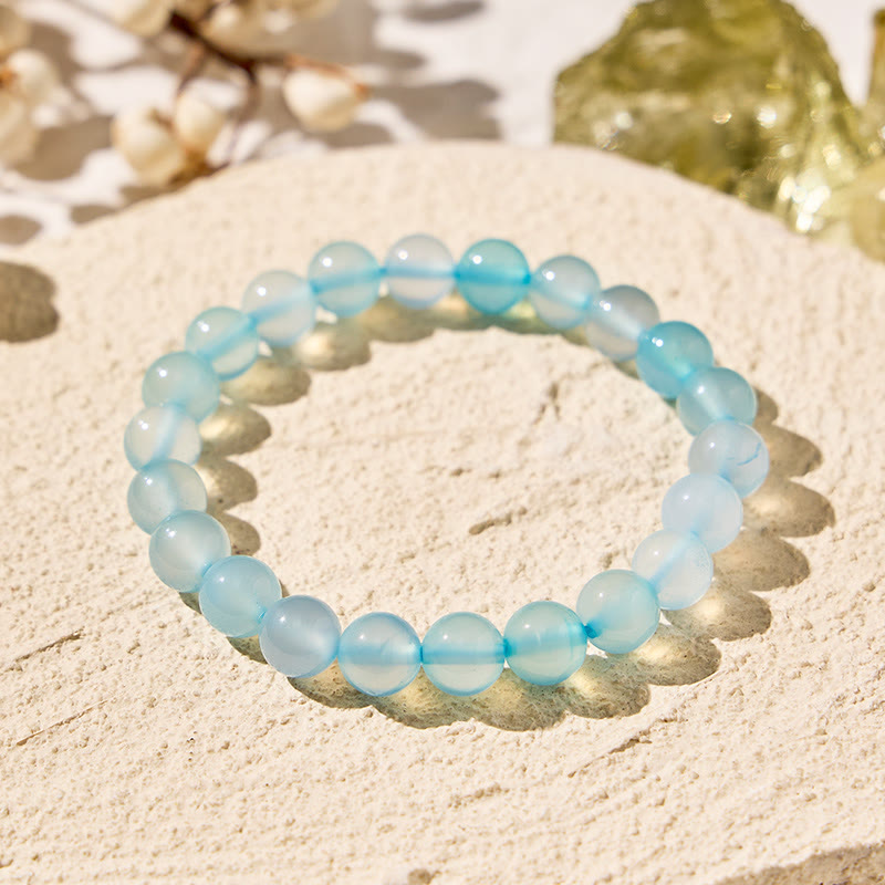 FuAttract Harmony Balance & Positive Vibes Natural Multi Material Stone Unisex Versatile Bracelet - Light Blue Agate - image 21
