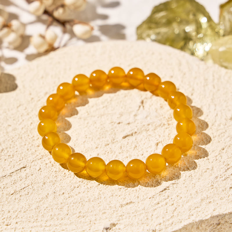 FuAttract Harmony Balance & Positive Vibes Natural Multi Material Stone  Fashion Versatile Bracelet - Yellow Agate - image 8