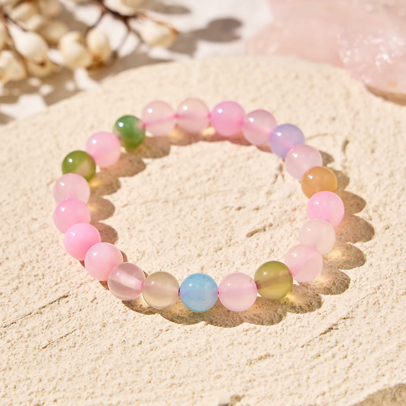 FuAttract Harmony Balance & Positive Vibes Natural Multi Material Stone  Fashion Versatile Bracelet - Morgan Agate - image 10