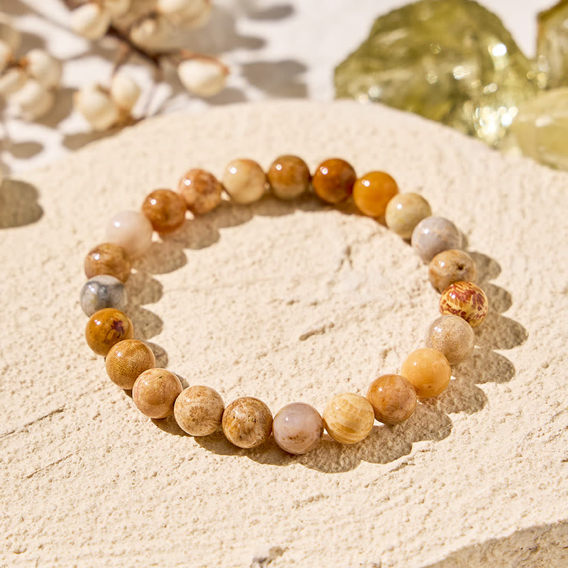 FuAttract Harmony Balance & Positive Vibes Natural Multi Material Stone  Fashion Versatile Bracelet - Crazy Lace Agate - image 12