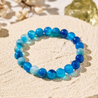 FuAttract Harmony Balance & Positive Vibes Natural Multi Material Stone Unisex Versatile Bracelet - Blue Lace Agate - image 27