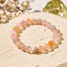 FuAttract Harmony Balance & Positive Vibes Natural Multi Material Stone  Fashion Versatile Bracelet - Cherry Blossom Agate - image 19