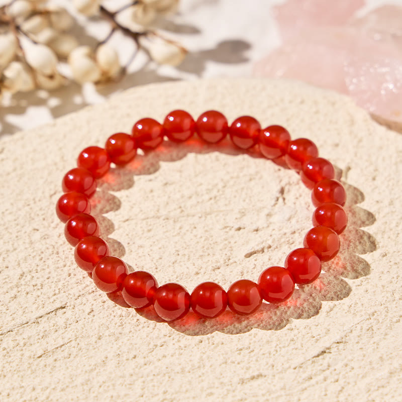 FuAttract Harmony Balance & Positive Vibes Natural Multi Material Stone  Fashion Versatile Bracelet - Red Agate - image 24
