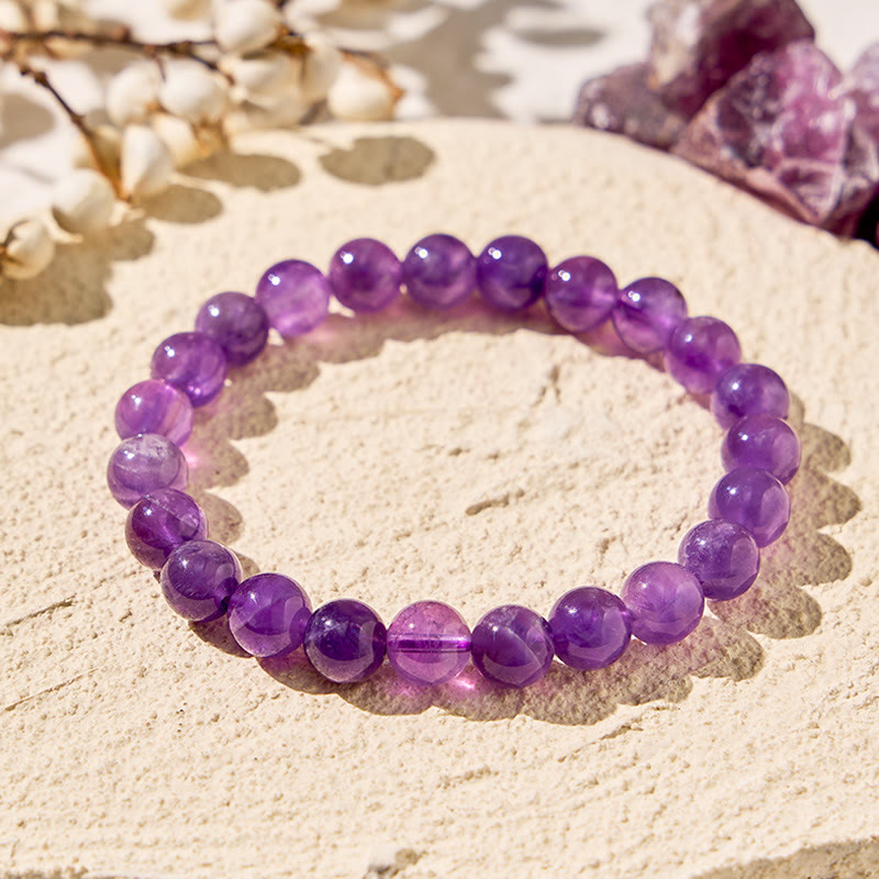 FuAttract Harmony Balance & Positive Vibes Natural Multi Material Stone  Fashion Versatile Bracelet - Amethyst - image 31