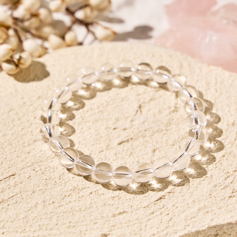FuAttract Harmony Balance & Positive Vibes Natural Multi Material Stone  Fashion Versatile Bracelet - Clear Quartz - image 32