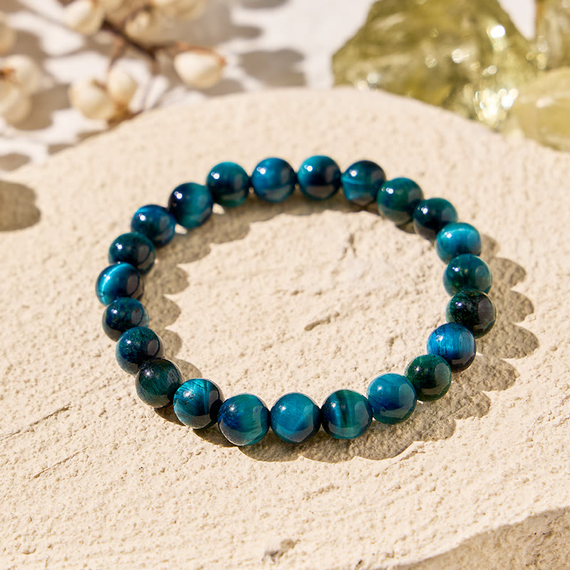 FuAttract Harmony Balance & Positive Vibes Natural Multi Material Stone  Fashion Versatile Bracelet - Royal Blue Tiger's Eye - image 47