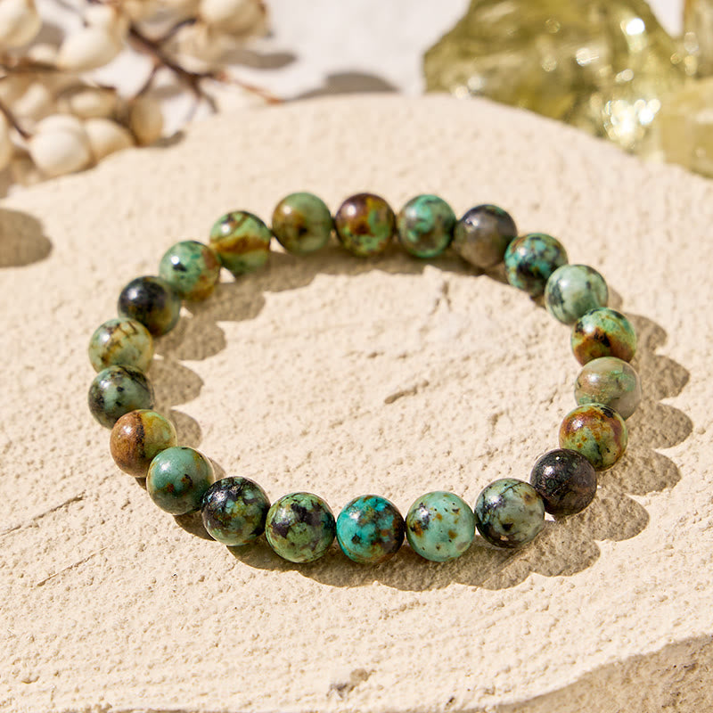 FuAttract Harmony Balance & Positive Vibes Natural Multi Material Stone  Fashion Versatile Bracelet - African Turquoise - image 58