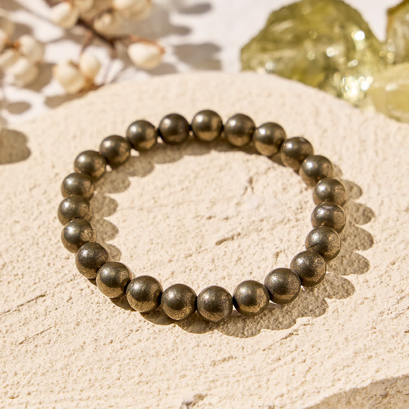 FuAttract Harmony Balance & Positive Vibes Natural Multi Material Stone Unisex Versatile Bracelet - Pyrite - image 74