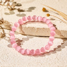 FuAttract Harmony Balance & Positive Vibes Natural Multi Material Stone Unisex Versatile Bracelet - Deep Pink Cat's Eye - image 87