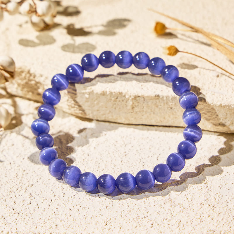 FuAttract Harmony Balance & Positive Vibes Natural Multi Material Stone  Fashion Versatile Bracelet - Violet Cat's Eye - image 89