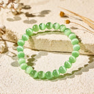 FuAttract Harmony Balance & Positive Vibes Natural Multi Material Stone  Fashion Versatile Bracelet - Fruit Green Cat's Eye - image 97