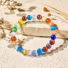 FuAttract Harmony Balance & Positive Vibes Natural Multi Material Stone  Fashion Versatile Bracelet - Multicolor Cat's Eye - image 102