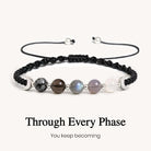 FREE Today: Healing Calm & Balance Black Moon Phase Crystal Protection Bracelet - Black - image 0