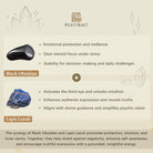 FuAttract Protection Clarity & Wisdom Lapis Lazuli Black Obsidian Braided Leather Bracelet - image 11