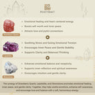 FuAttract Love Harmony & Emotional Balance Strawberry Quartz Lepidolite Moonstone Chips Alloy Bracelet - image 2